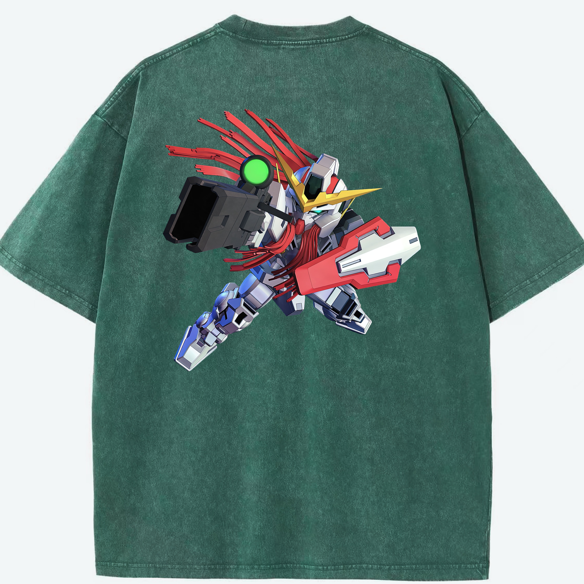 （画像用） 機動戦士ガンダム Mobile Suit Gundam 綿100% ヴィンテージ風 半袖Tシャツ（背面プリント）